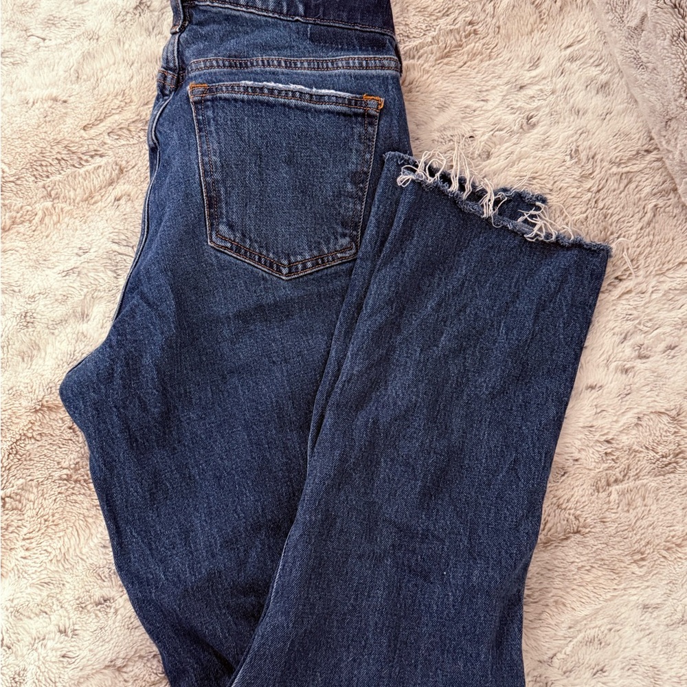 Abercrombie & Fitch Blue Ankle Cropped Jeans